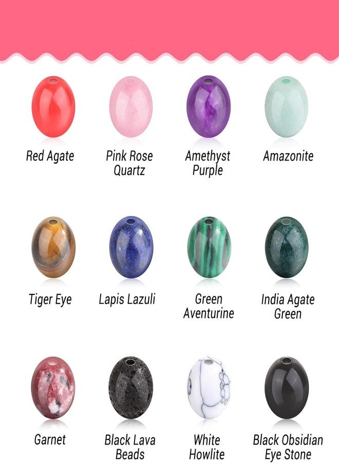 دي آي واي كرافتس مجموعة أدوات يدوية متنوعة غير مصنفة، خرز كريستالي، أحجار كريمة طبيعية لصنع الأساور والمجوهرات، خرز كريستالي، مجموعة صنع مجوهرات للكبار والصغار، 8-12 قطعة :- (260) (130) - Image 2